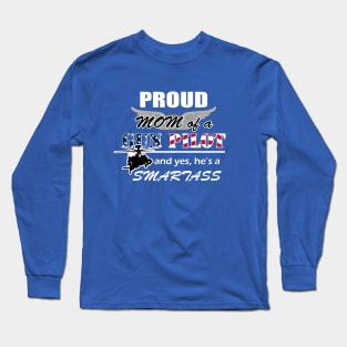 Gun Pilot - Proud Mom of a Gun Pilot Smartass Long Sleeve T-Shirt